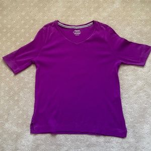 Chico's the ultimate tee in Orchid, Sz Medium or Chico's Sz 1.